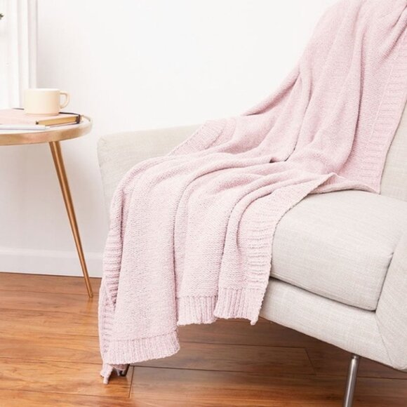 NWT Summer & Rose Super Soft & Cozy Chenille Throw Blanket   50x60" - Picture 1 of 3